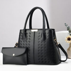 2pcs Women's Bag Set - Fashion Casual Handbag Embroidered Thread Large Capacity Wear-resistant Crossbody Bag - Player Fashions