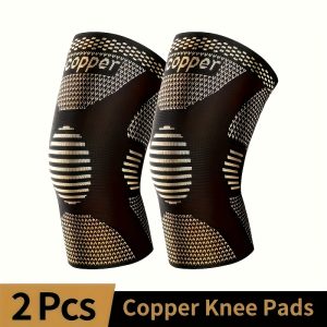 Ultimate Shock Absorption 2pcs Copper Knee Pads - Excellent Knee Support And Stability Equipment - For High-intensity Sports Such As Yoga, Weightlifting, Football, Basketball, Etc. For Men And Women - Playerfashions
