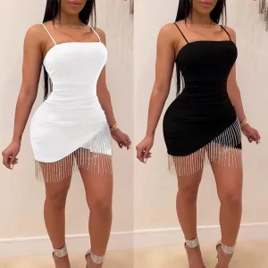 Summer fashion slip dresses sexy slim cross women's skirts - Player Fashions