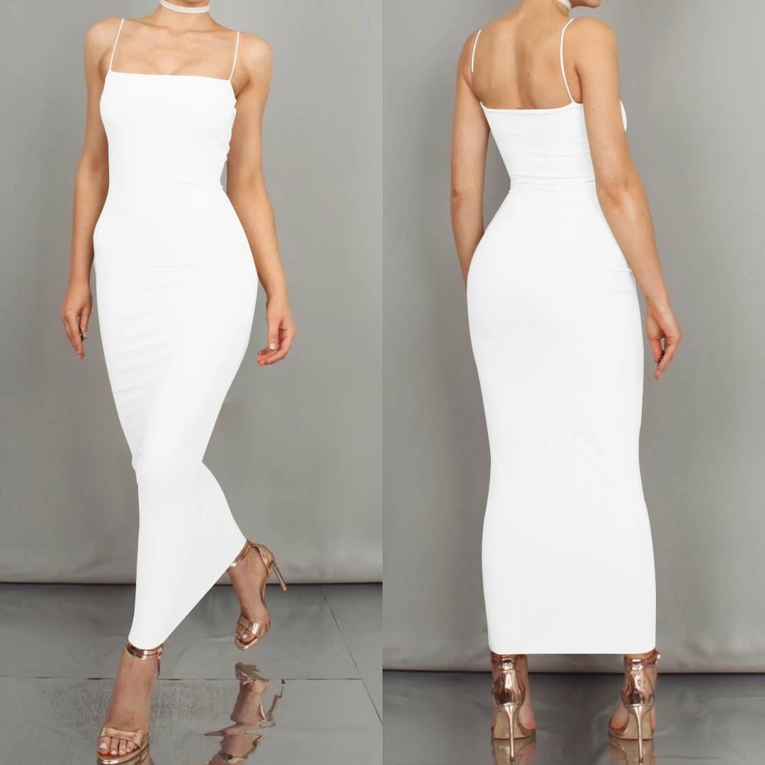 JZ461 New Summer Women's Dress Long Sling Dresses Club Sexy Suspender Dress - Player Fashions 200000345 - Image 3