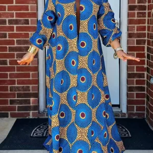 Plus Size Cover-ups VONDA Women Long Cardigans 2025 Bohemian Printed Long Sleeve Shirt Casual Loose Fashion Vintage Beach Top - Player Fashions 200000345