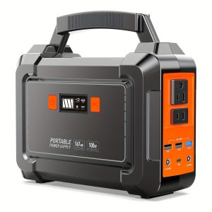 Portable Power Station 200W/300W Peak MARBERO Camping Solar Generator 167Wh/296Wh Power Bank with AC Outlet 110V with Multi-Output LED Flashlights for CPAP Home Camping Hurricane Emergency - Playerfashions