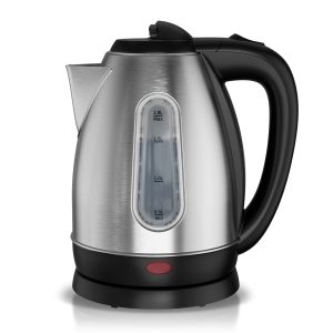 Electric Kettle, Cool-Touch Stainless Steel Insulated, Automatic Shut Off & Boil-Dry Protection, Durable Tea Kettle Boiler & Heater, 57.48oz/1500W, Silver - Playerfashions
