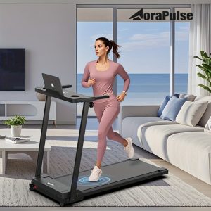 Treadmills For Home, Portable Foldable Treadmills For Home With 300 LBS Capacity And LED Display, 3.0 HP Walking Pad With Handle Bar, Without Battery Playerfashions