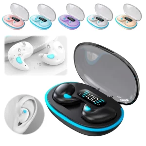 Bluetooth-Compatible 5.3 Sense-Free Micro Sleep Earbuds Noise Cancelling Open Ear Headsets Touch Control for Travel and Business - Playerfashions