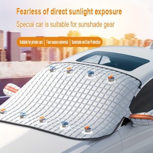 Four Seasons Car Window Snow Cover - Large Magnetic, Durable, Easy to Install, Anti-Freezing Sunshade for Enhanced Visibility and Protection - Playerfashions