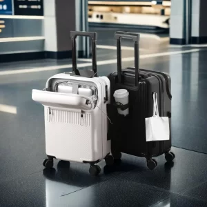 1 piece of luggage, 20/22/24/26 inches, swivel wheel combination lock carry-on luggage, multi-purpose travel luggage - Playerfashions
