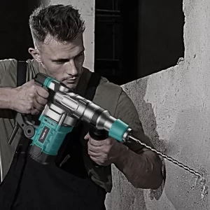 l # 110V 3 Functions Jack Hammer 220V Electric Pick High Power Concrete Breakers Wall Demolition Rotary Hammer Impact Drill Set - Playerfashion