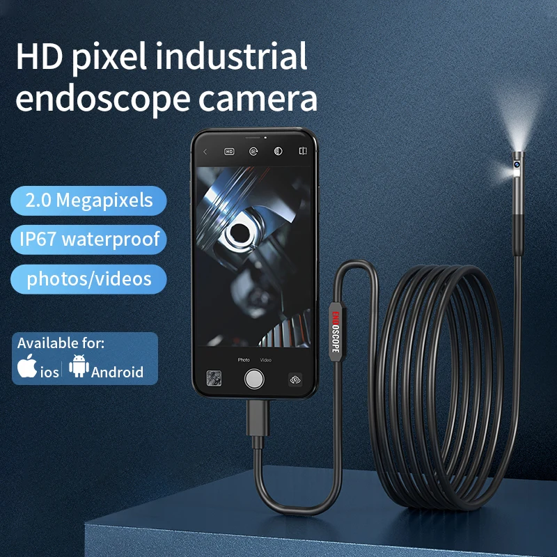 INSKAM Endoscope Inspection Camera 3 in 1 Micro USB/Type-C Mini Inspection Camera for IOS iphone Waterproof Pipeline Borescope - AliExpress 30 - Image 2
