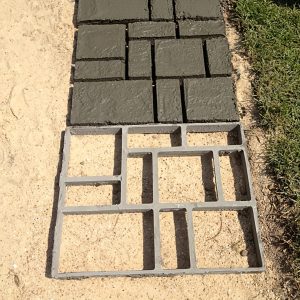 1pc/2pcs Plastic Concrete Paving Mold for DIY Garden Pathway, Driveway, and Landscape Design - Ideal for Creating Patterned Walkways in Yards and Gardens, Garden Pathway Mold | Patterned Paving Design | Durable Plastic Mold, Concrete Pavers - Playerfashions