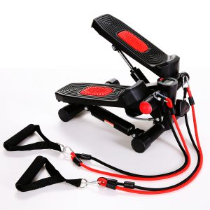 Upgraded Hydraulic Mute Stepper for Home Use, LCD Intelligent Display, Adjustable Resistance, Complimentary Dual Resistance Bands, 330 Lbs Weight Capacity, Folding Storage, Leg Exerciser, Suitable for Family Exercise And Fitness Training - Playerfashions