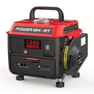 1200W Portable 2-Stroke Generator - Low Noise for Camping, Job Sites