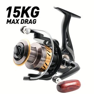 Durable and Comfortable Fishing Reel DH Series 1000-7000 Model 5.2:1 Gear Ratio with Smooth and Sensitive Spool, Foldable Arm, and Metal Structure for Saltwater and Freshwater Full Environment Fishing  - Playerfashions